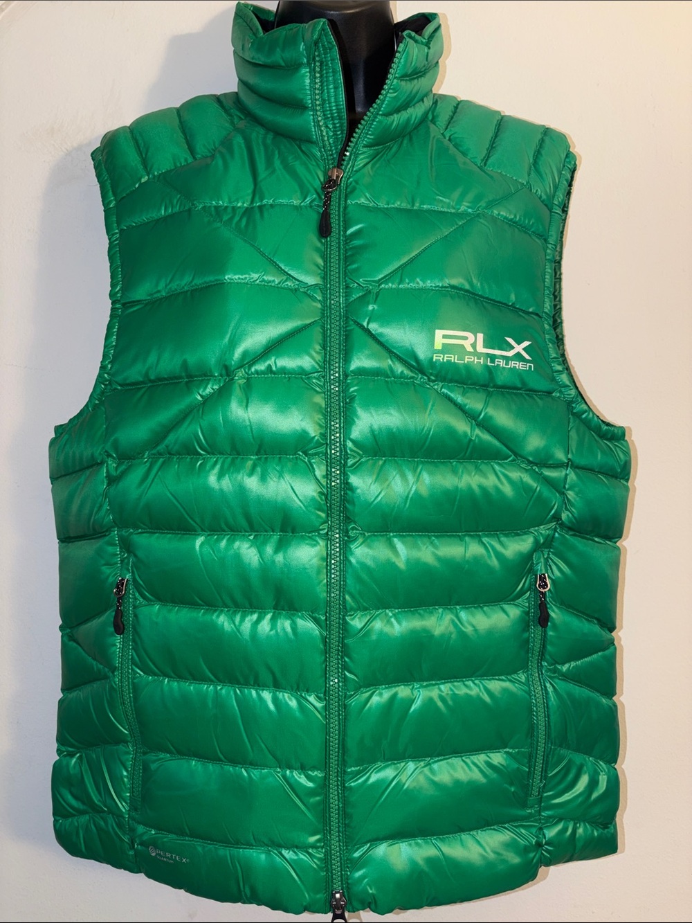 RLX Ralph Lauren Emerald Green Quilted Puffer Vest